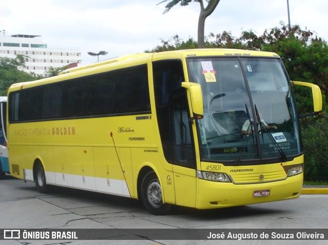 Viação Itapemirim 45801 na cidade de São Paulo, São Paulo, Brasil, por José Augusto de Souza Oliveira. Número da foto: #12887839.