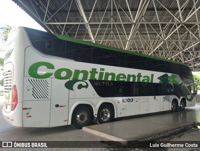 Viação Continental de Transportes 1003 na cidade de Patos de Minas, Minas Gerais, Brasil, por Luis Guilherme Costa. Número da foto: #12889009.