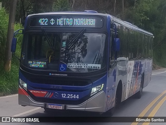 Auto Viação Bragança Metropolitana > Viação Raposo Tavares 12.2544 na cidade de Cotia, São Paulo, Brasil, por Rômulo Santos. Número da foto: #12888957.