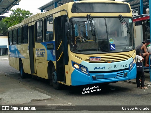 Master Transportes Coletivos de Passageiros RJ 159.020 na cidade de Duque de Caxias, Rio de Janeiro, Brasil, por Calebe Andrade. Número da foto: #12890460.