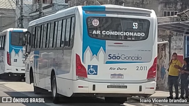 Viação Rio Ouro 2.011 na cidade de São Gonçalo, Rio de Janeiro, Brasil, por Icaro Vicente brandao. Número da foto: #12889399.