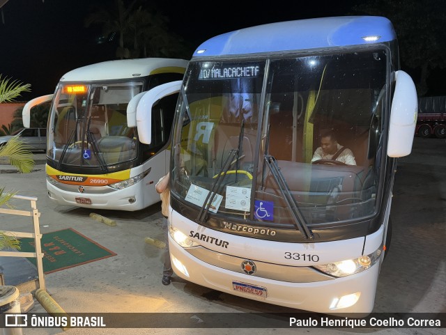 Saritur - Santa Rita Transporte Urbano e Rodoviário 33110 na cidade de Santa Maria de Itabira, Minas Gerais, Brasil, por Paulo Henrique Coelho Correa. Número da foto: #12889051.