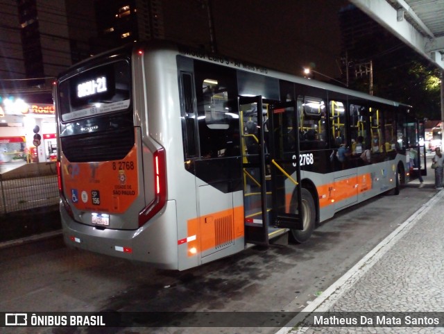 Viação Gato Preto 8 2768 na cidade de São Paulo, São Paulo, Brasil, por Matheus Da Mata Santos. Número da foto: #12890614.