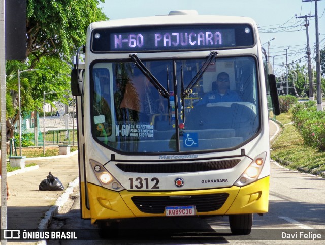 Transportes Guanabara 1312 na cidade de Natal, Rio Grande do Norte, Brasil, por Davi Felipe. Número da foto: #12889251.