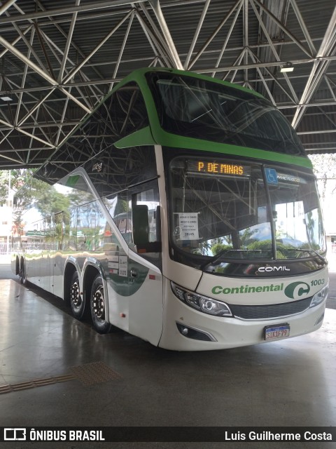 Viação Continental de Transportes 1003 na cidade de Patos de Minas, Minas Gerais, Brasil, por Luis Guilherme Costa. Número da foto: #12889011.