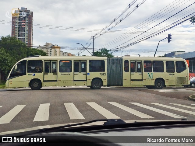 Araucária Transportes Coletivos 19M70 na cidade de Curitiba, Paraná, Brasil, por Ricardo Fontes Moro. Número da foto: #12890467.