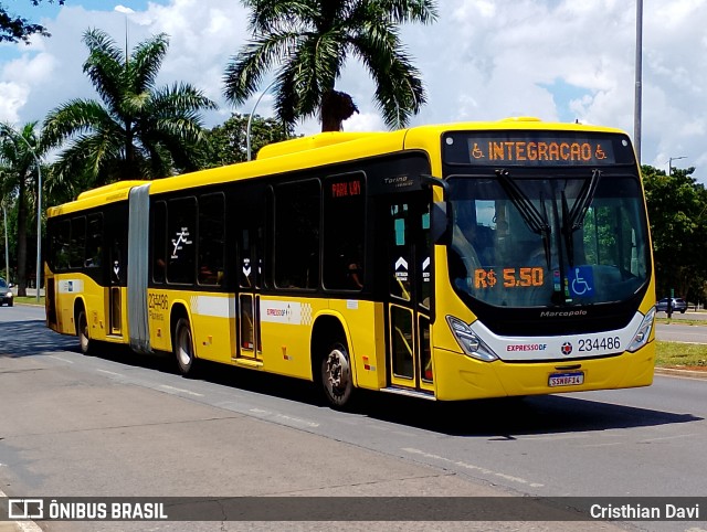 Viação Pioneira 234486 na cidade de Brasília, Distrito Federal, Brasil, por Cristhian Davi. Número da foto: #12889504.