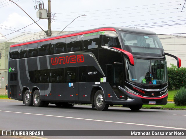 Transportes Única Petrópolis RJ 163.012 na cidade de Juiz de Fora, Minas Gerais, Brasil, por Mattheus Bassamar Neto. Número da foto: #12890800.