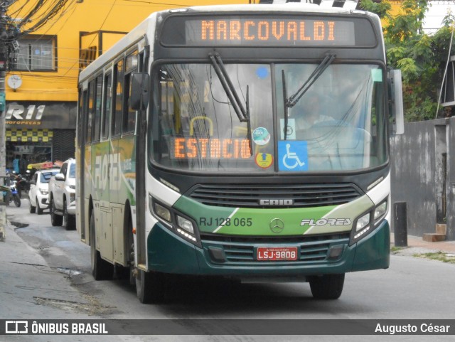 Transportes Flores RJ 128.065 na cidade de Nova Iguaçu, Rio de Janeiro, Brasil, por Augusto César. Número da foto: #12890851.