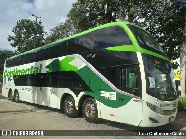 Viação Continental de Transportes 1003 na cidade de Patos de Minas, Minas Gerais, Brasil, por Luis Guilherme Costa. Número da foto: #12889031.