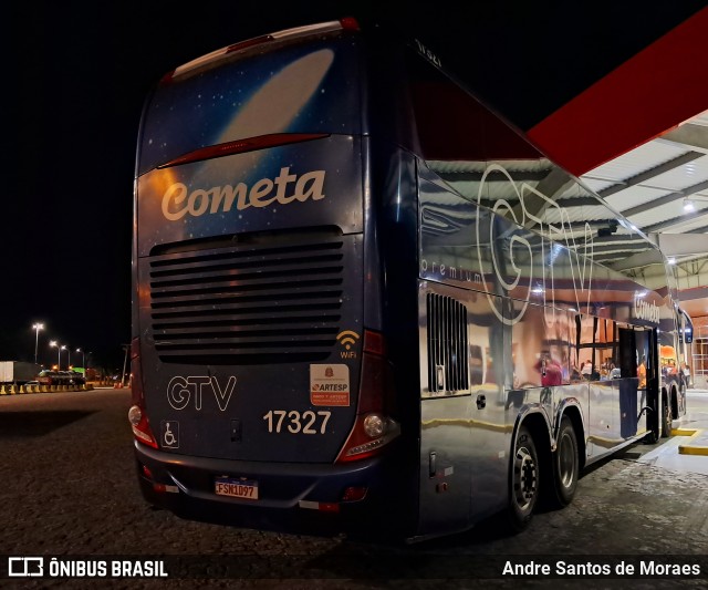 Viação Cometa 17327 na cidade de São Paulo, São Paulo, Brasil, por Andre Santos de Moraes. Número da foto: #12888890.
