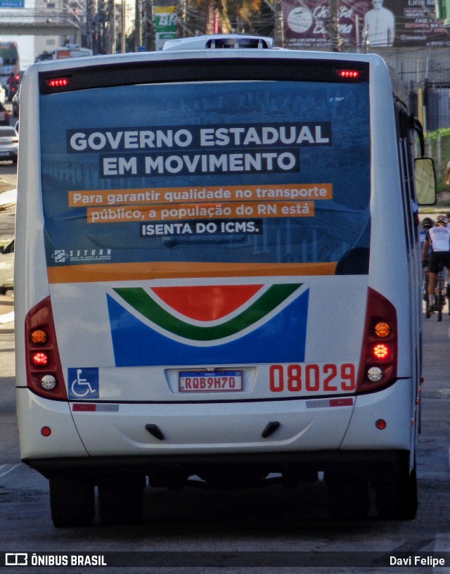 Transnacional Transportes Urbanos 08029 na cidade de Natal, Rio Grande do Norte, Brasil, por Davi Felipe. Número da foto: #12889263.