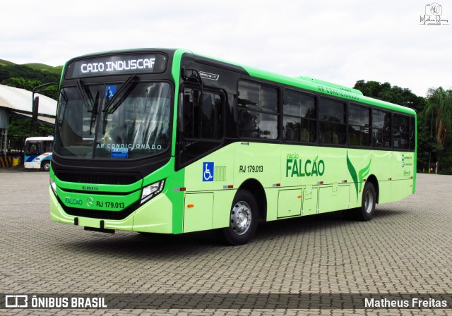 Viação Falcão RJ 179.013 na cidade de Barra Mansa, Rio de Janeiro, Brasil, por Matheus Freitas. Número da foto: #12890114.