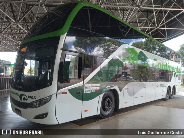 Viação Continental de Transportes 1005 na cidade de Patos de Minas, Minas Gerais, Brasil, por Luis Guilherme Costa. Número da foto: #12889488.