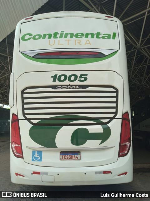 Viação Continental de Transportes 1005 na cidade de Patos de Minas, Minas Gerais, Brasil, por Luis Guilherme Costa. Número da foto: #12889355.
