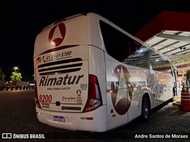 Rimatur Transportes 8200 na cidade de Registro, São Paulo, Brasil, por Andre Santos de Moraes. Número da foto: #12888896.