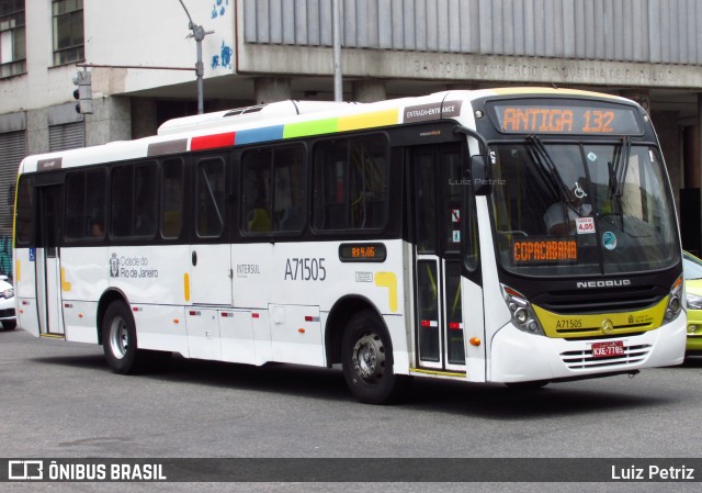 Viação Nossa Senhora das Graças A71505 na cidade de Rio de Janeiro, Rio de Janeiro, Brasil, por Luiz Petriz. Número da foto: #12888970.