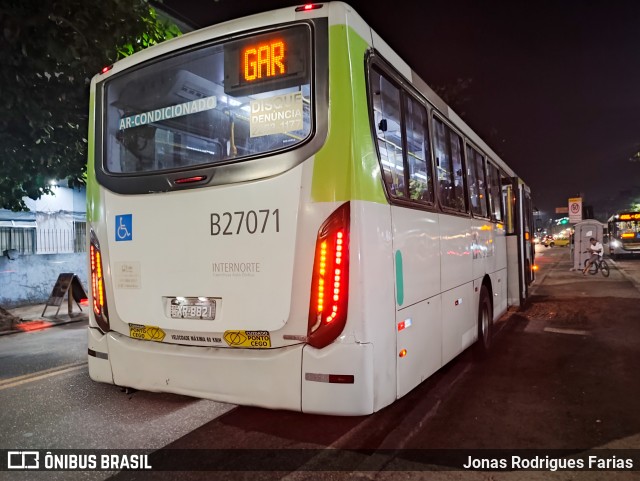 Caprichosa Auto Ônibus B27071 na cidade de Rio de Janeiro, Rio de Janeiro, Brasil, por Jonas Rodrigues Farias. Número da foto: #12888949.