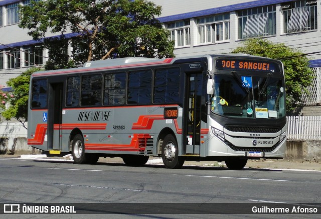 Viação Resendense RJ 192.033 na cidade de Volta Redonda, Rio de Janeiro, Brasil, por Guilherme Afonso. Número da foto: #12889012.