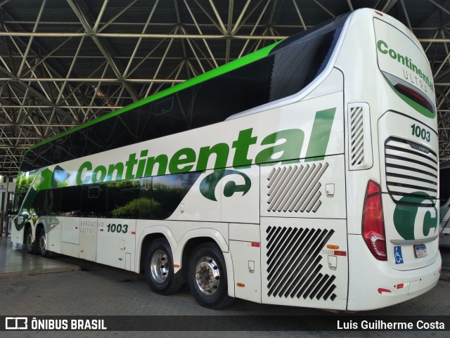 Viação Continental de Transportes 1003 na cidade de Patos de Minas, Minas Gerais, Brasil, por Luis Guilherme Costa. Número da foto: #12888992.