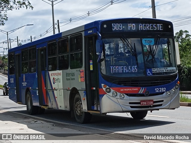 Auto Viação Bragança Metropolitana > Viação Raposo Tavares 12.282 na cidade de Cotia, São Paulo, Brasil, por David Macedo Rocha. Número da foto: #12888923.