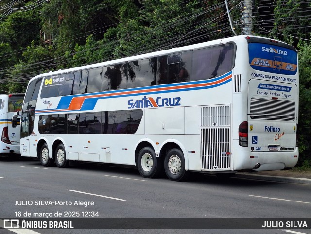 VUSC - Viação União Santa Cruz 2400 na cidade de Porto Alegre, Rio Grande do Sul, Brasil, por JULIO SILVA. Número da foto: #12889705.