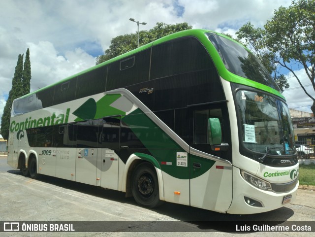 Viação Continental de Transportes 1005 na cidade de Patos de Minas, Minas Gerais, Brasil, por Luis Guilherme Costa. Número da foto: #12889534.