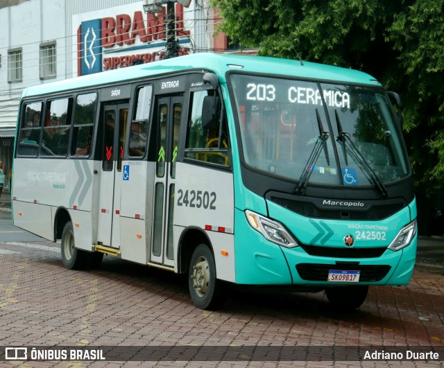 Viação Itapetinga Paraíba do Sul 242502 na cidade de Paraíba do Sul, Rio de Janeiro, Brasil, por Adriano Duarte. Número da foto: #12890855.
