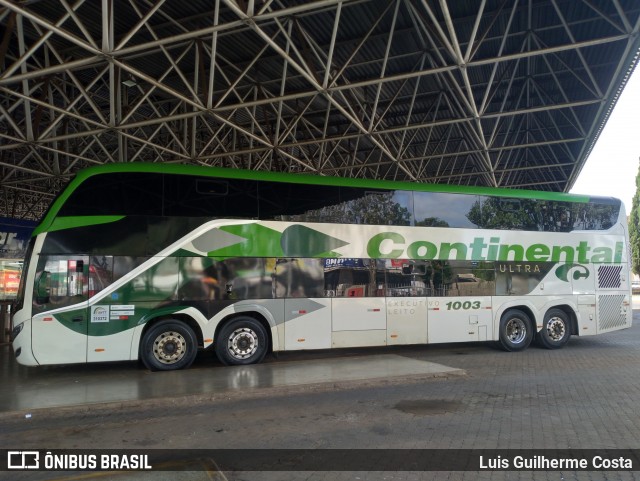 Viação Continental de Transportes 1003 na cidade de Patos de Minas, Minas Gerais, Brasil, por Luis Guilherme Costa. Número da foto: #12888968.