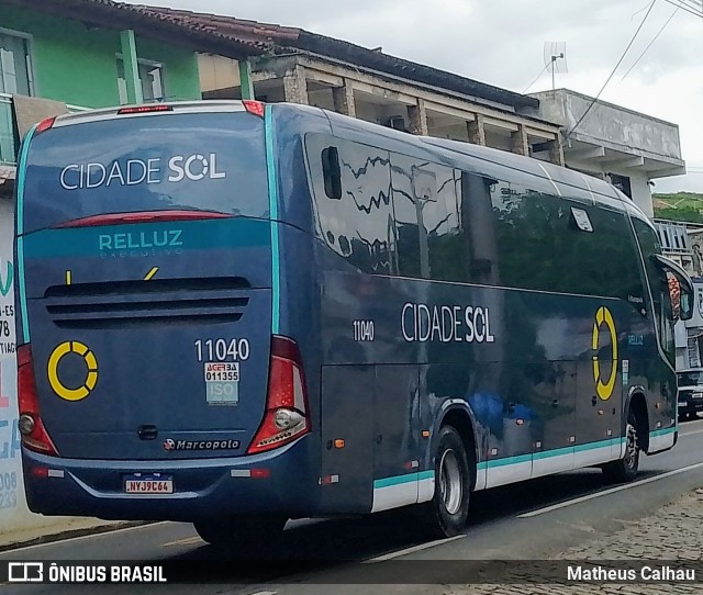 Viação Cidade Sol 11040 na cidade de Laje, Bahia, Brasil, por Matheus Calhau. Número da foto: #12890186.