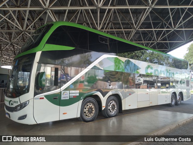 Viação Continental de Transportes 1003 na cidade de Patos de Minas, Minas Gerais, Brasil, por Luis Guilherme Costa. Número da foto: #12888929.