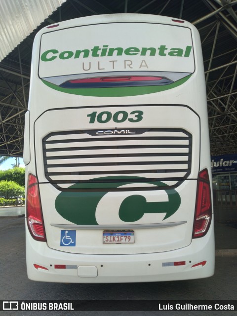 Viação Continental de Transportes 1003 na cidade de Patos de Minas, Minas Gerais, Brasil, por Luis Guilherme Costa. Número da foto: #12888881.