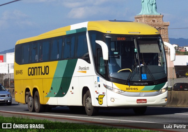 Empresa Gontijo de Transportes 18445 na cidade de Resende, Rio de Janeiro, Brasil, por Luiz Petriz. Número da foto: #12888756.