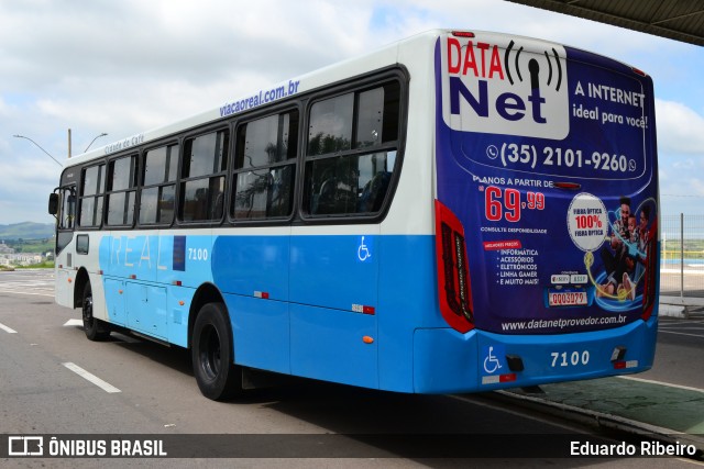 Viação Real - Varginha 7100 na cidade de Varginha, Minas Gerais, Brasil, por Eduardo Ribeiro. Número da foto: #12888997.