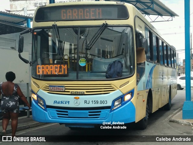 Master Transportes Coletivos de Passageiros RJ 159.003 na cidade de Duque de Caxias, Rio de Janeiro, Brasil, por Calebe Andrade. Número da foto: #12890466.