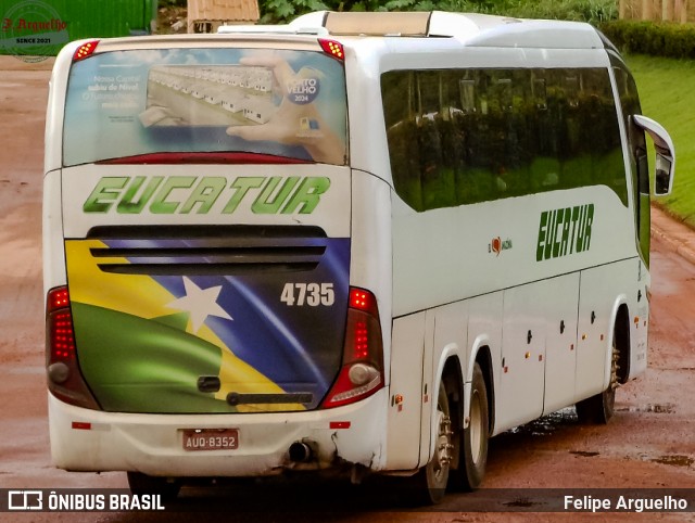 Eucatur - Empresa União Cascavel de Transportes e Turismo 4735 na cidade de Cascavel, Paraná, Brasil, por Felipe Arguelho. Número da foto: #12889764.