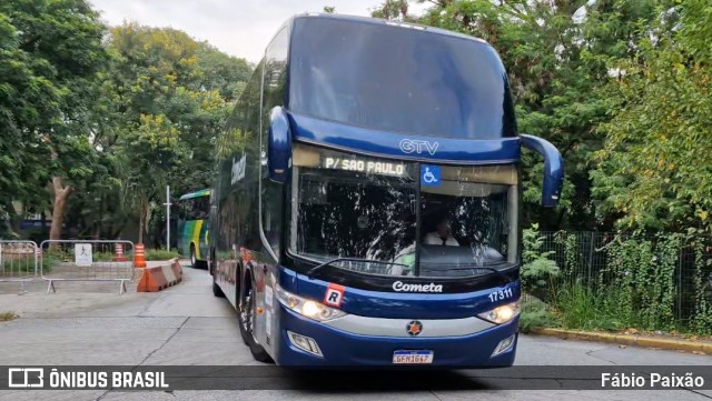 Viação Cometa 17311 na cidade de São Paulo, São Paulo, Brasil, por Fábio Paixão. Número da foto: #12888544.