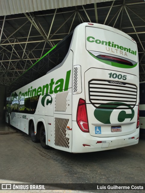 Viação Continental de Transportes 1005 na cidade de Patos de Minas, Minas Gerais, Brasil, por Luis Guilherme Costa. Número da foto: #12889524.