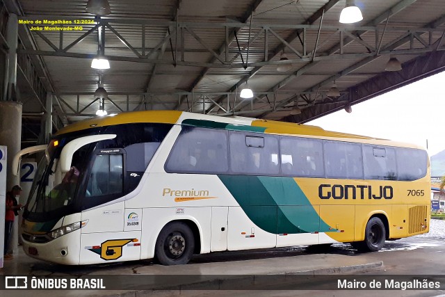 Empresa Gontijo de Transportes 7065 na cidade de João Monlevade, Minas Gerais, Brasil, por Mairo de Magalhães. Número da foto: #12889097.