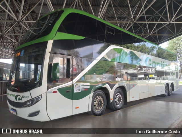 Viação Continental de Transportes 1003 na cidade de Patos de Minas, Minas Gerais, Brasil, por Luis Guilherme Costa. Número da foto: #12888889.