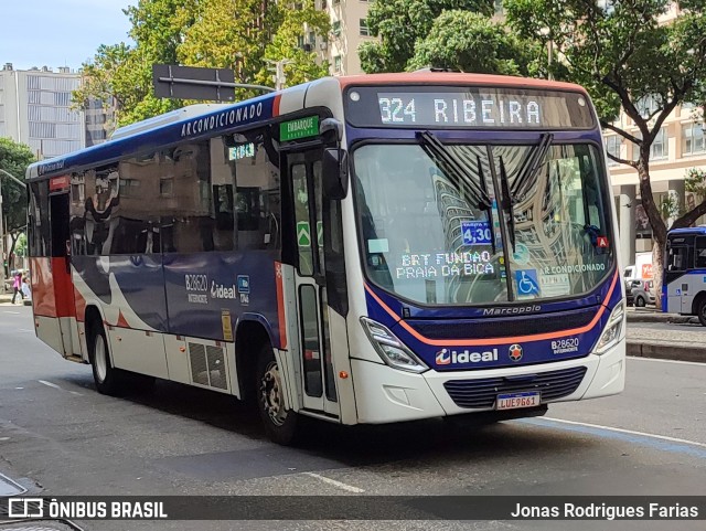 Viação Ideal B28620 na cidade de Rio de Janeiro, Rio de Janeiro, Brasil, por Jonas Rodrigues Farias. Número da foto: #12888914.