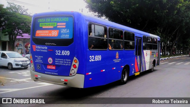Viação Transdutra 32.609 na cidade de Guarulhos, São Paulo, Brasil, por Roberto Teixeira. Número da foto: #12892205.
