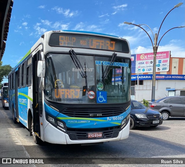 Viação Ponte Coberta RJ 190.057 na cidade de Mesquita, Rio de Janeiro, Brasil, por Ruan Silva. Número da foto: #12892030.