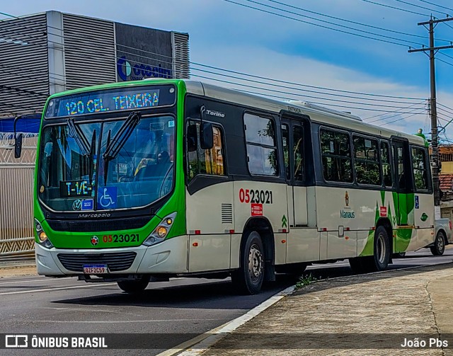 Via Verde Transportes Coletivos 0523021 na cidade de Manaus, Amazonas, Brasil, por João Pbs. Número da foto: #12892187.