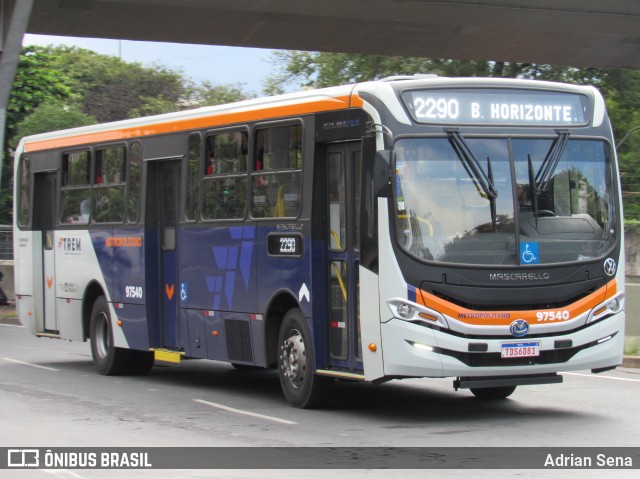 Viação Belo Monte Transportes Coletivos 97540 na cidade de Belo Horizonte, Minas Gerais, Brasil, por Adrian Sena. Número da foto: #12891471.