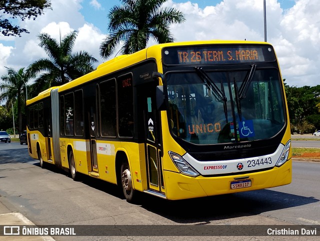 Viação Pioneira 234443 na cidade de Brasília, Distrito Federal, Brasil, por Cristhian Davi. Número da foto: #12891509.