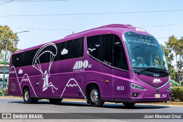 ADO - Autobuses de Oriente 8113 na cidade de Venustiano Carranza, Ciudad de México, México, por Juan Manuel Cruz. Número da foto: #12892989.