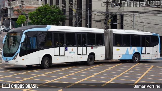 Vega Manaus Transporte 1014007 na cidade de Manaus, Amazonas, Brasil, por Gilmar Porfírio. Número da foto: #12892750.