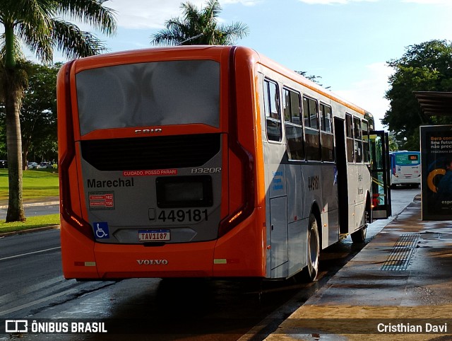 Auto Viação Marechal Brasília 449181 na cidade de Brasília, Distrito Federal, Brasil, por Cristhian Davi. Número da foto: #12893267.
