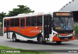 Linave Transportes RJ 146.142 na cidade de Nova Iguaçu, Rio de Janeiro, Brasil, por Luiz Petriz. Número da foto: #:id.